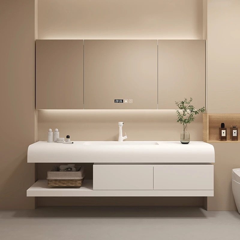 Home Bathroom Vanity Combo - Drawers Paper Bathroom Cabinet Skincare Modern