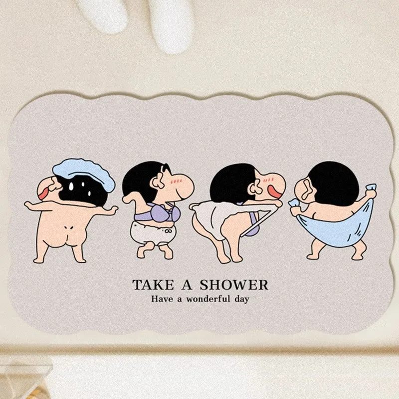 Home Goods Bathroom - Cartoon Cute Crayon Shin-chan Home Bathroom