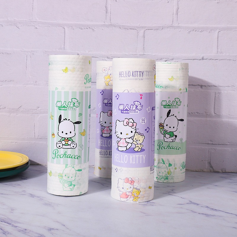 Home Goods Bathroom - 3pcs Hello Kitty Dishcloths Cartoon Home
