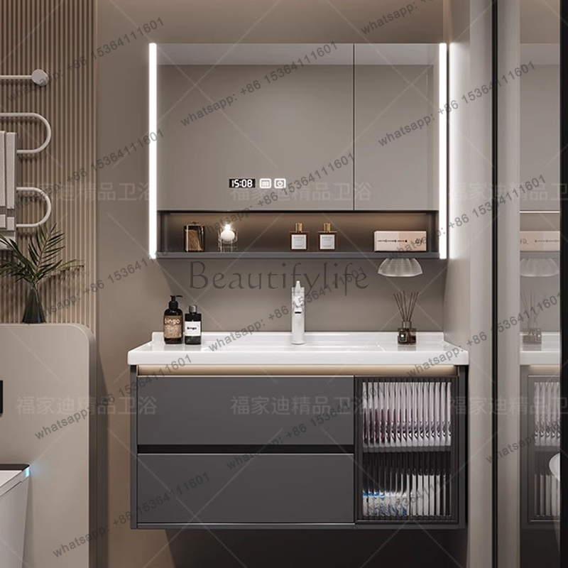 Home Bathroom Vanity Combo - X4 Modern Luxury Bathroom Cabinet Organizer