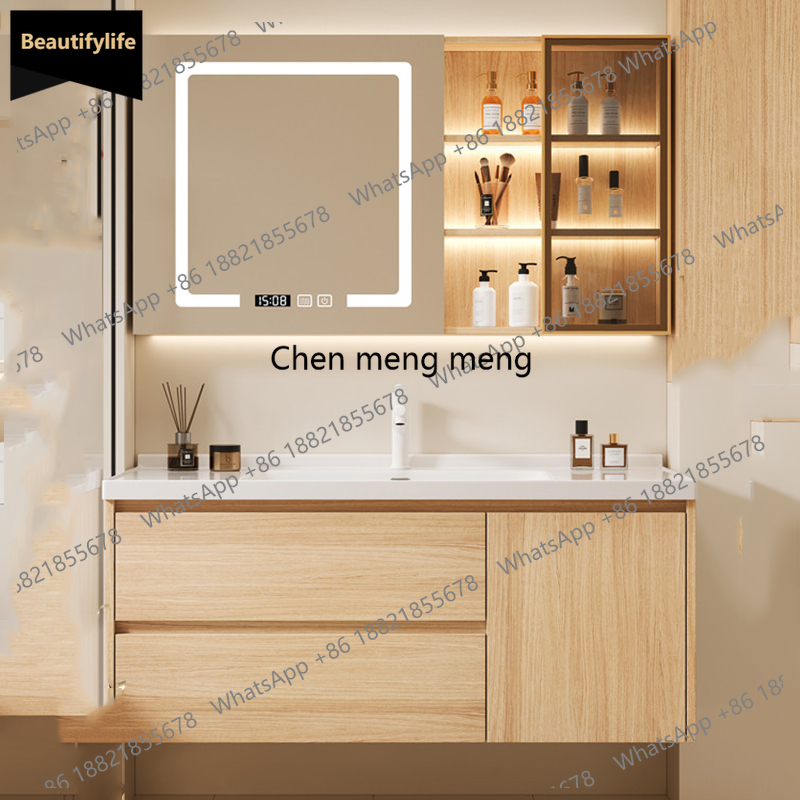 Home Bathroom Vanity Combo - B567 Storage Organizer Bathroom Cabinet Shelves