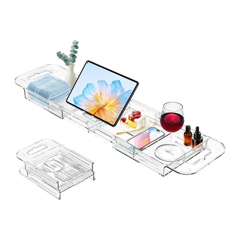 Bath Caddy Tray - AEE2-Expandable Drain Bath Caddys Tray For