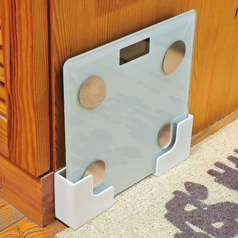 Home Bathroom Scales - 2PCS No-Drill Bathroom Storage Rack -