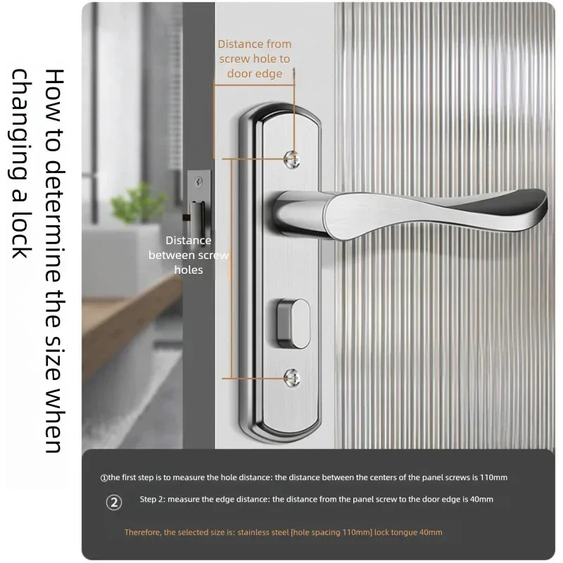 Stainless Steel Keyless Door L - Home Hardware Bathroom Accessories recension och pris