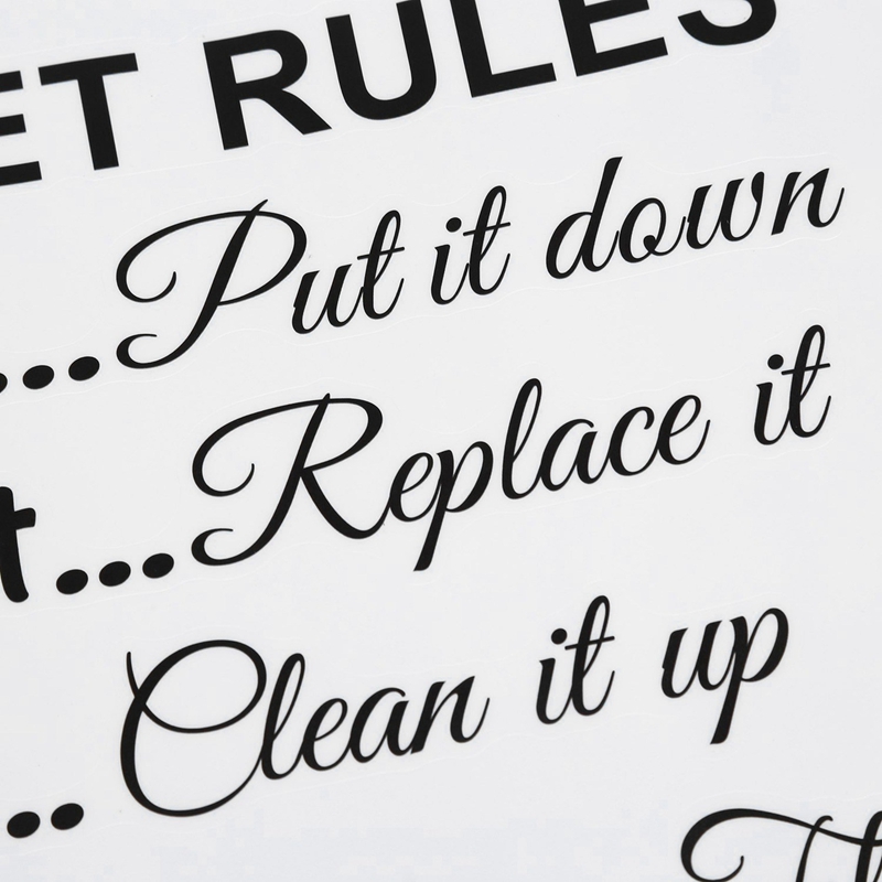 AS60-10X Toilet Rules Bathroom - Home Bathroom Rules recension och pris