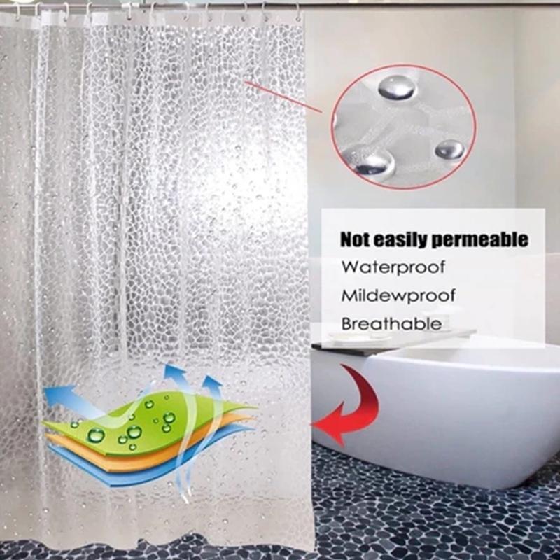 PEVA Gravel Shower Curtain Tra - Shower Curtain Liner recension och pris