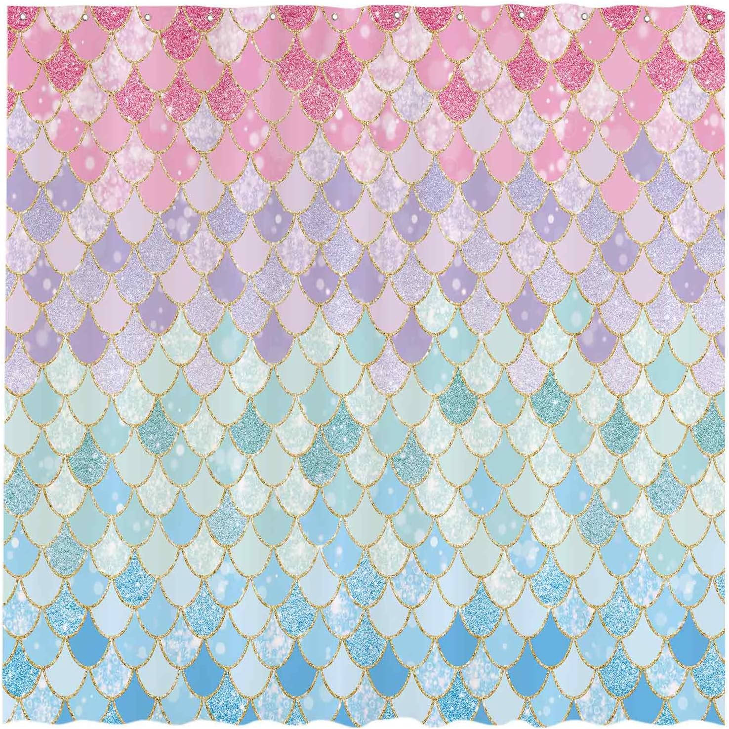 Mermaid Scales Shower Curtain  - Home Bathroom Scales recension och pris