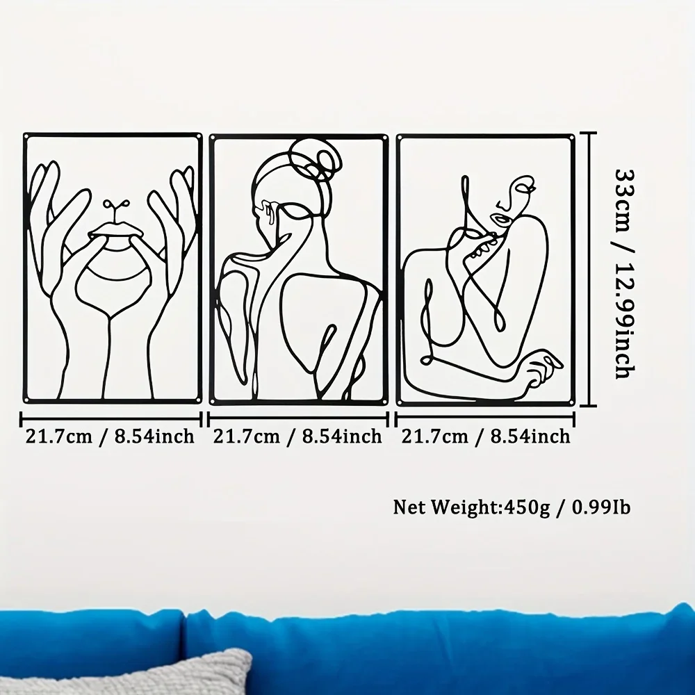 3pcs Stunning Line Drawing Dec - Home Goods Bathroom recension och pris