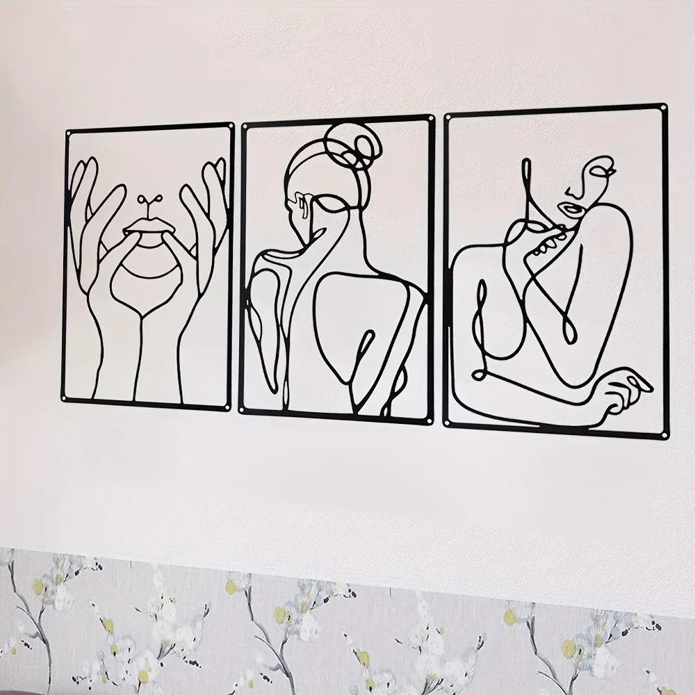 3pcs Stunning Line Drawing Dec - Home Goods Bathroom recension och pris