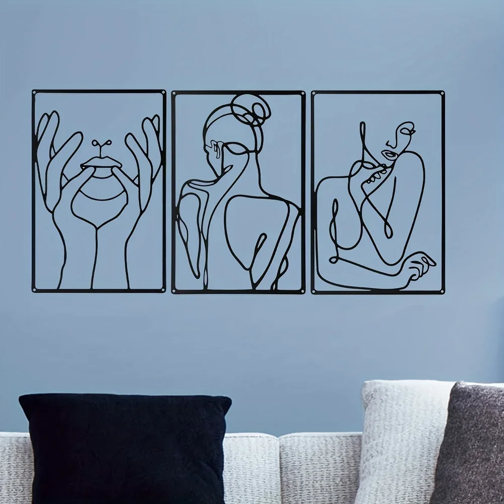 3pcs Stunning Line Drawing Dec - Home Goods Bathroom recension och pris