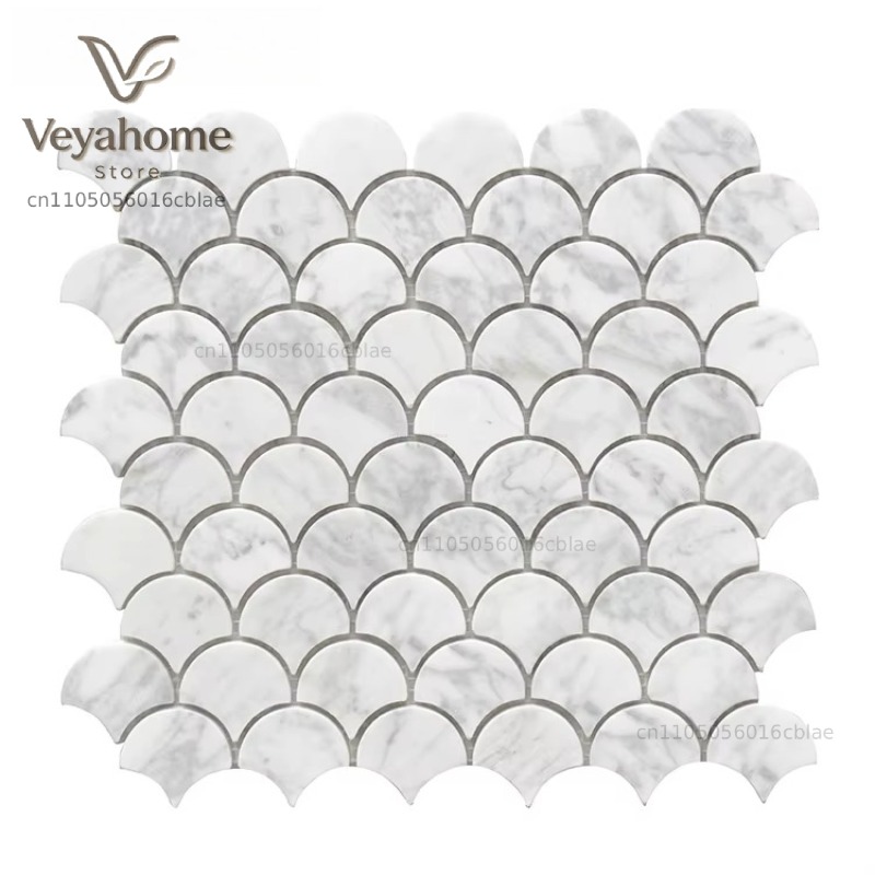 Fish Scale Scalloped Marble Mo - Home Bathroom Scales recension och pris