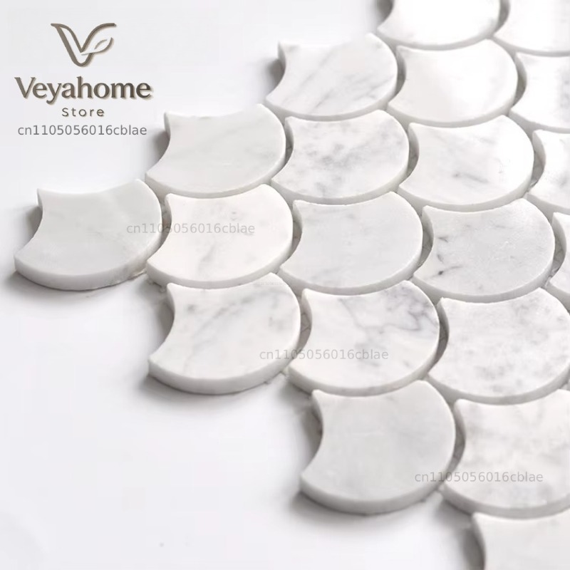 Fish Scale Scalloped Marble Mo - Home Bathroom Scales recension och pris