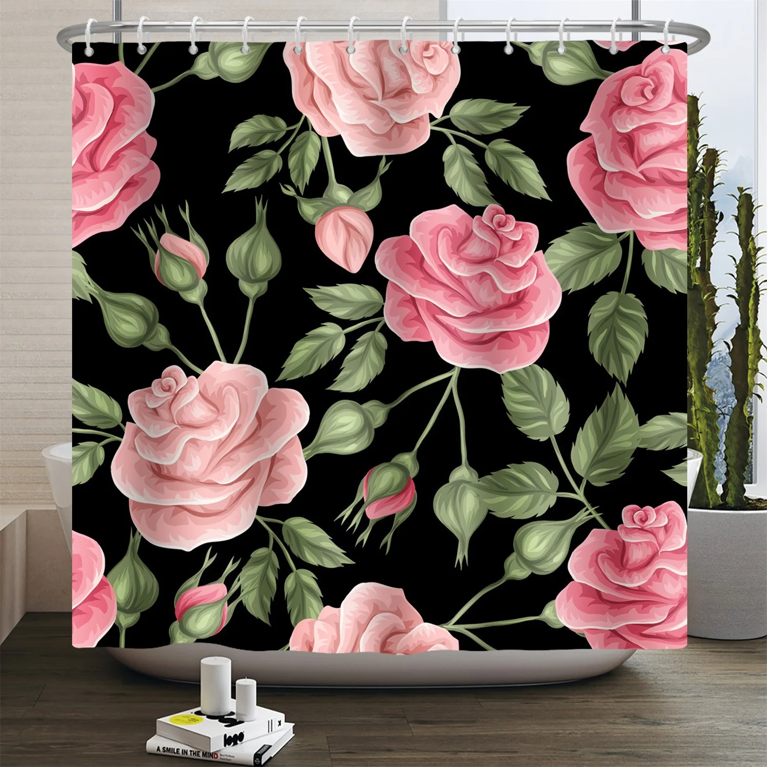 Watercolor Eucalyptus Leaf Sho - Shower Curtain Liner recension och pris