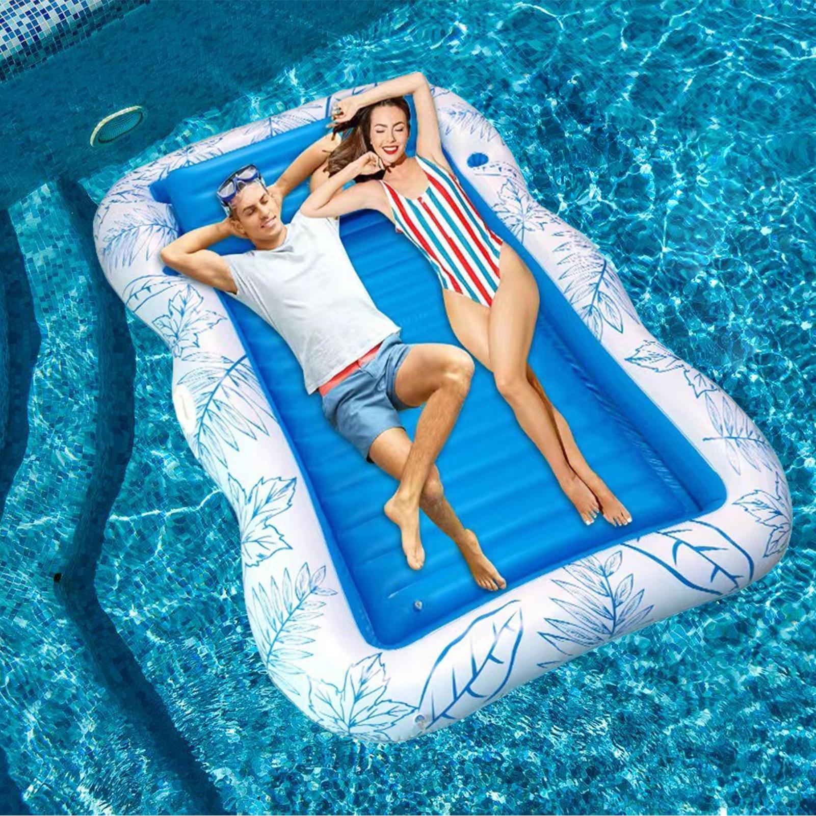 Inflatable Tanning Pool Blow u - Bathtub Pillow Inflatable recension och pris