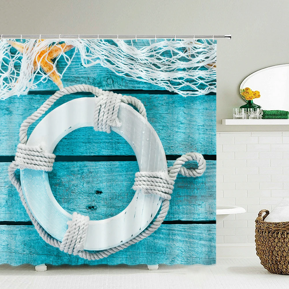 Seascape Beach Shower Curtains - Shower Curtain Liner recension och pris