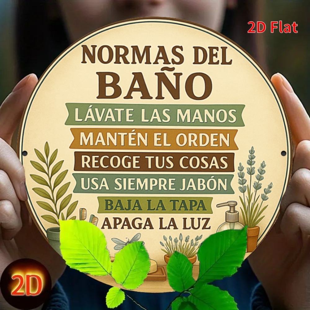2D Flat 20x20cm Spanish Bathro - Home Bathroom Rules recension och pris