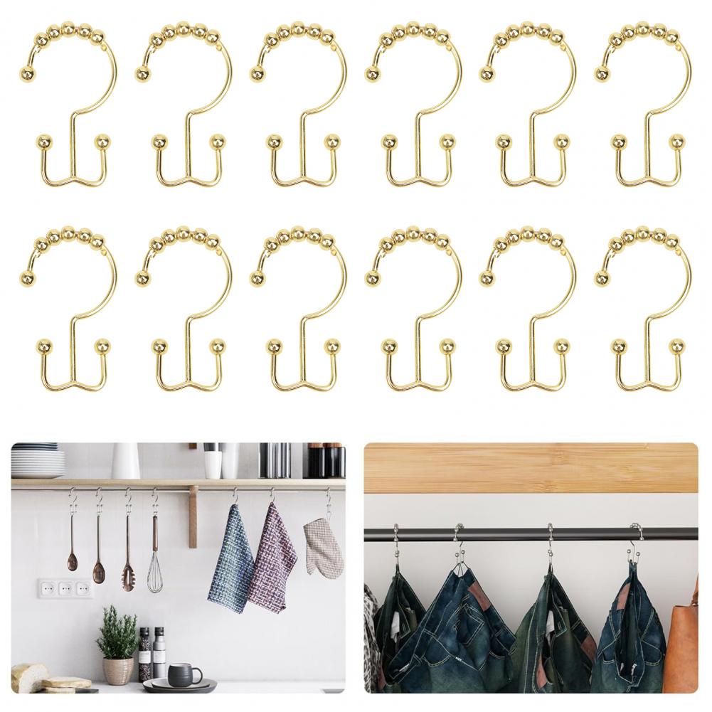 12pc Metal Shower Curtain Ring - Shower Curtain Liner recension och pris