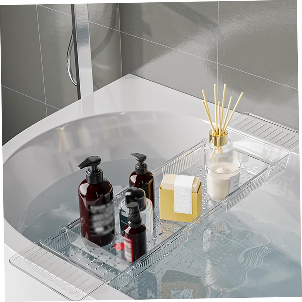 New Adjustable Bathtub Caddy T - Bath Caddy Tray recension och pris