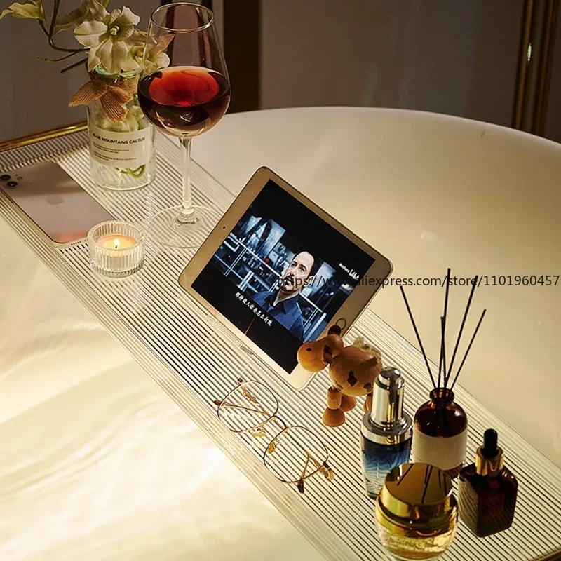 Luxury Acrylic Bathtub Trays S - Bath Caddy Tray recension och pris