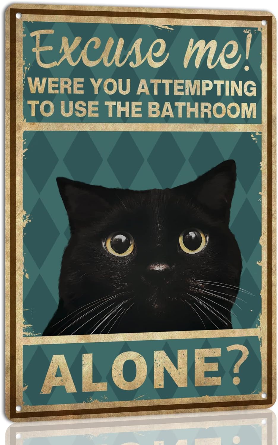 Cat Bathroom Wall Art Excuse M - Home Alone Bathroom recension och pris