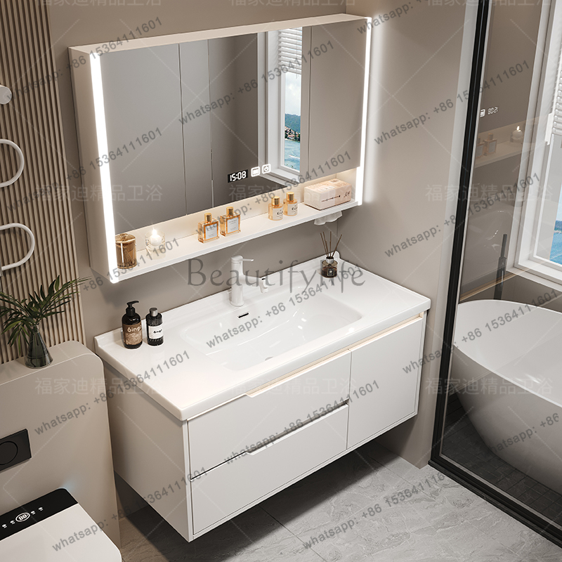 X4  Modern Luxury Bathroom Cab - Home Bathroom Vanity Combo recension och pris