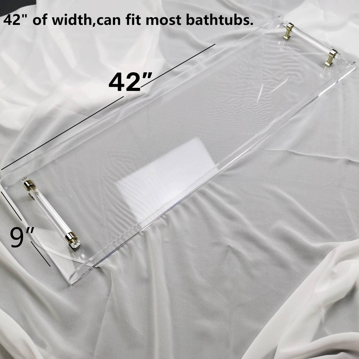 42 Inch Transparent Bathtub Ca - Bath Caddy Tray recension och pris
