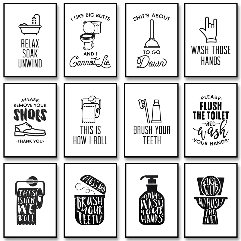 2026 Funny Bathroom Rules Sign - Home Bathroom Rules recension och pris