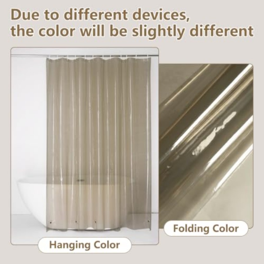 Waterproof Brown Plastic Showe - Shower Curtain Liner recension och pris