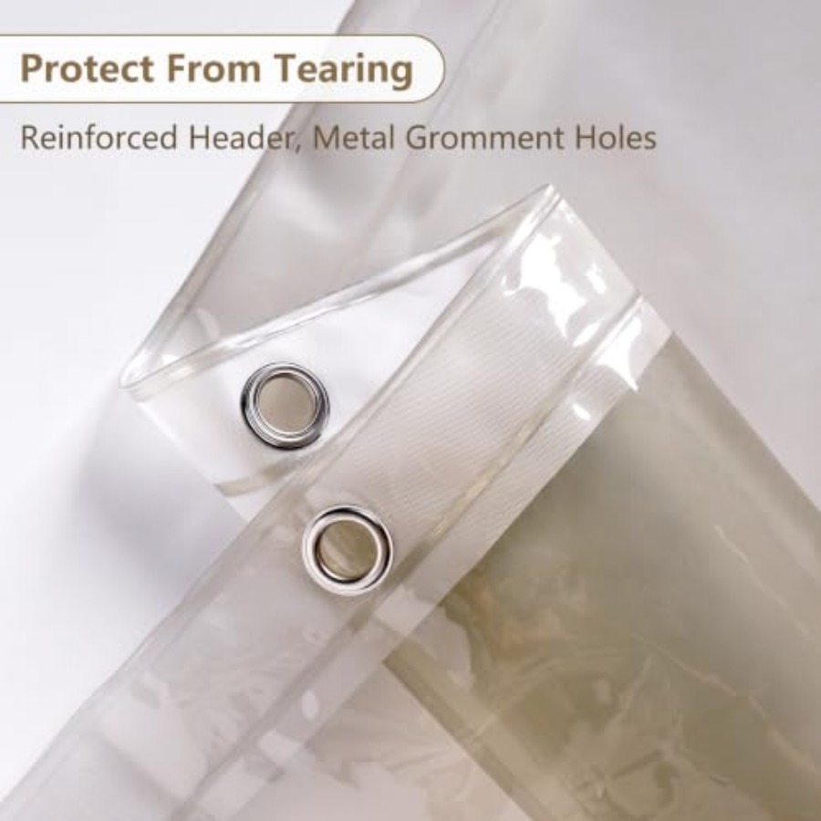 Waterproof Brown Plastic Showe - Shower Curtain Liner recension och pris
