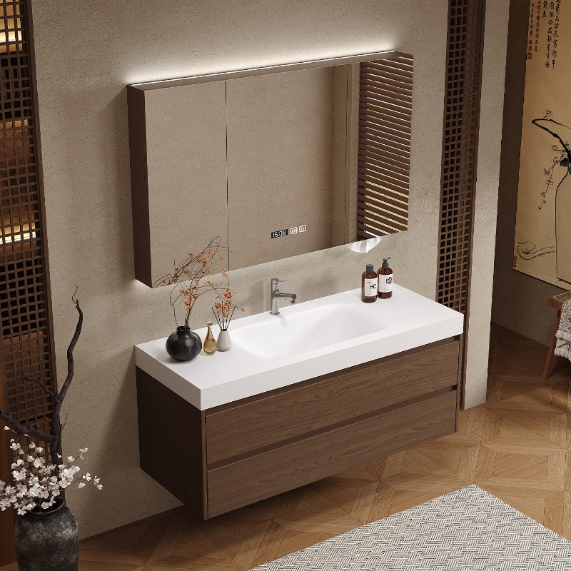 Wooden Partitions Bathroom Cab - Home Bathroom Vanity Combo recension och pris