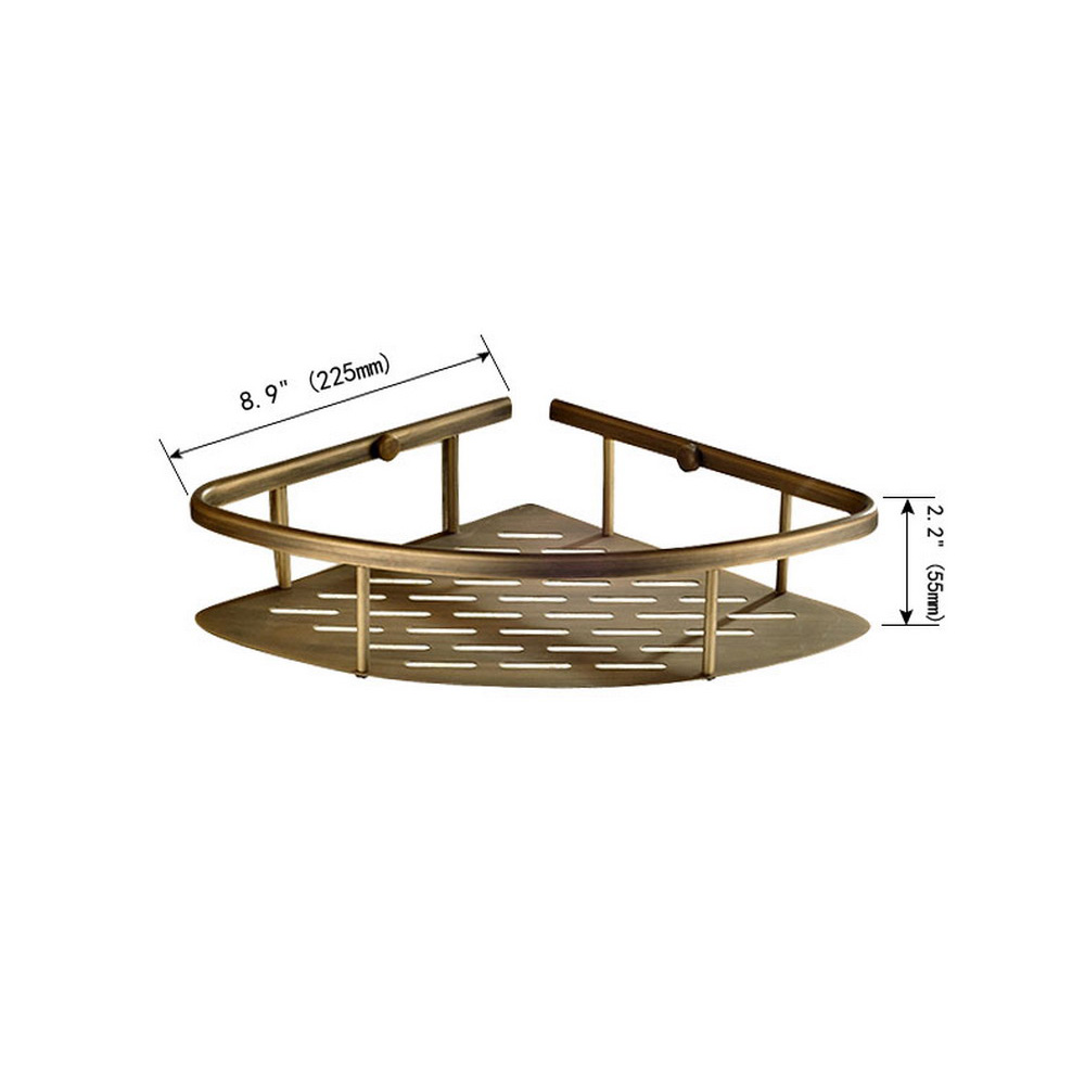 Antique Brass Bathroom Accesso - Bath Caddy Tray recension och pris