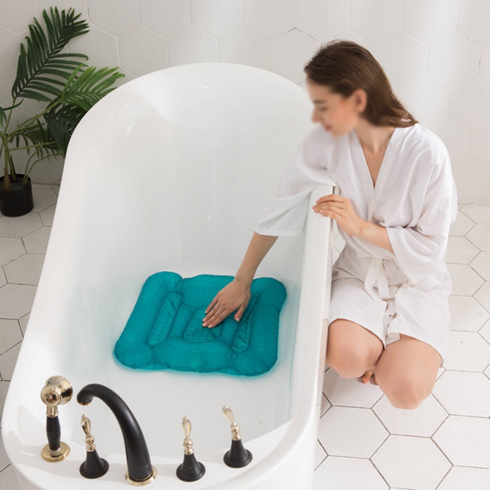 Bathtub Booster Pad Shimmery F - Bathtub Pillow Inflatable recension och pris