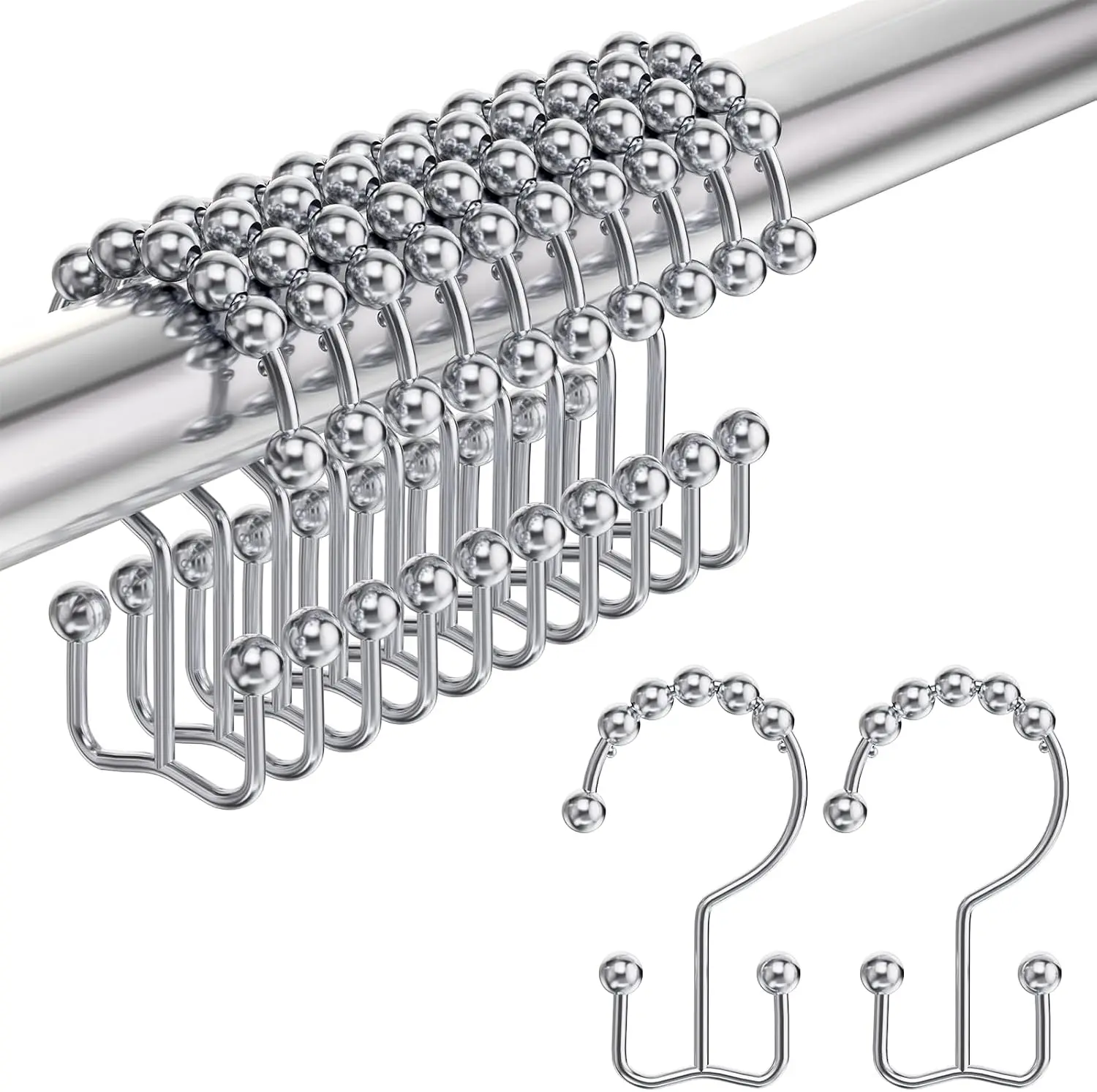 Shower Curtain Hooks Rings, Ru - Shower Curtain Liner recension och pris