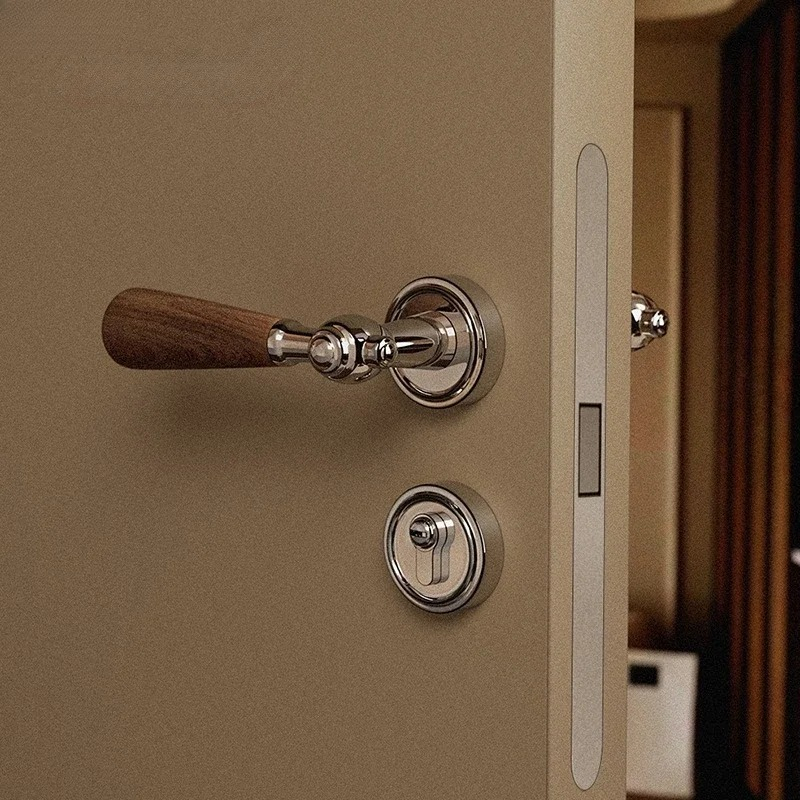 Walnut Wood Handle Zinc Alloy  - Home Hardware Bathroom Accessories recension och pris