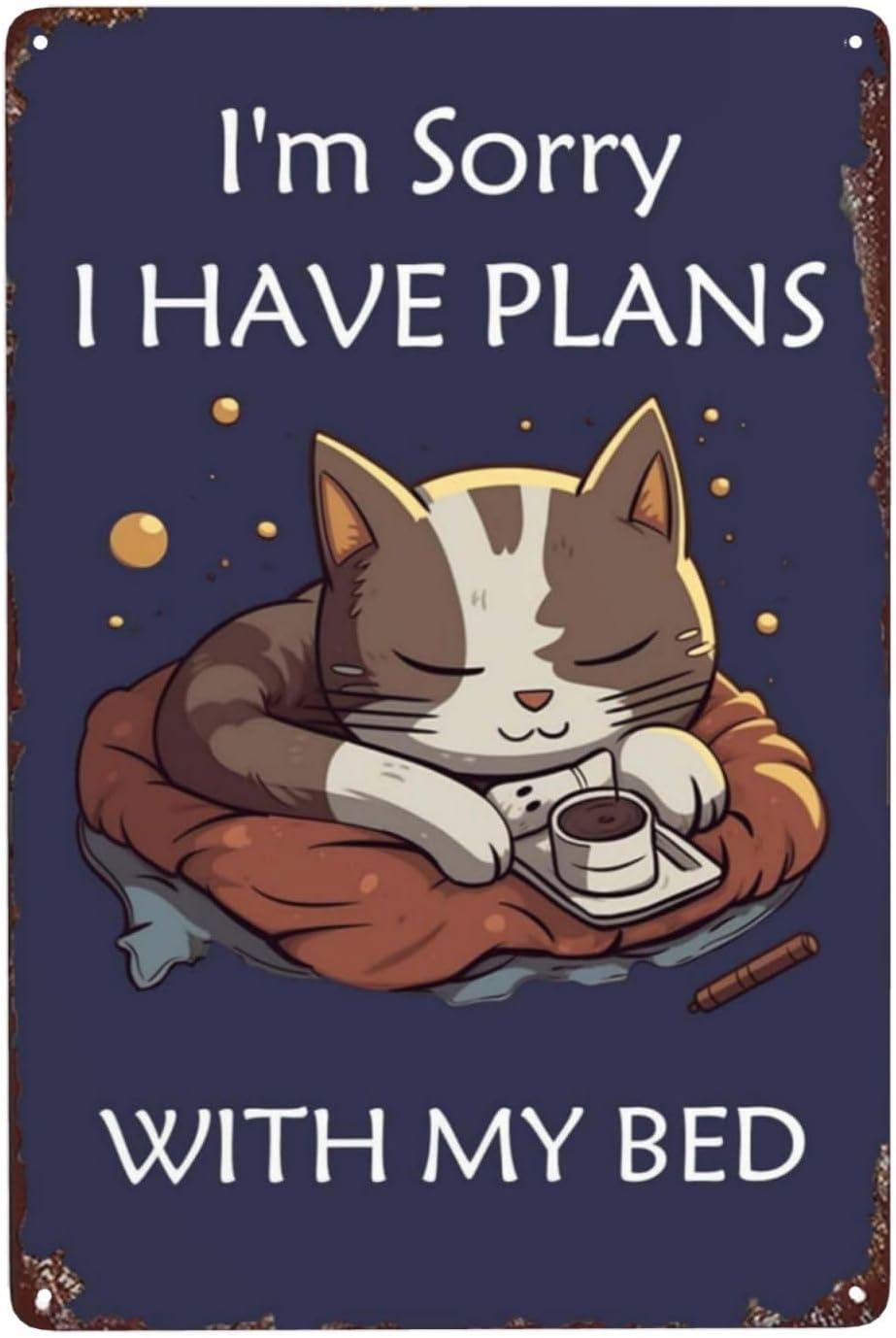 Apology Cat Metal Poster 8X12I - Home Bathroom Plan recension och pris