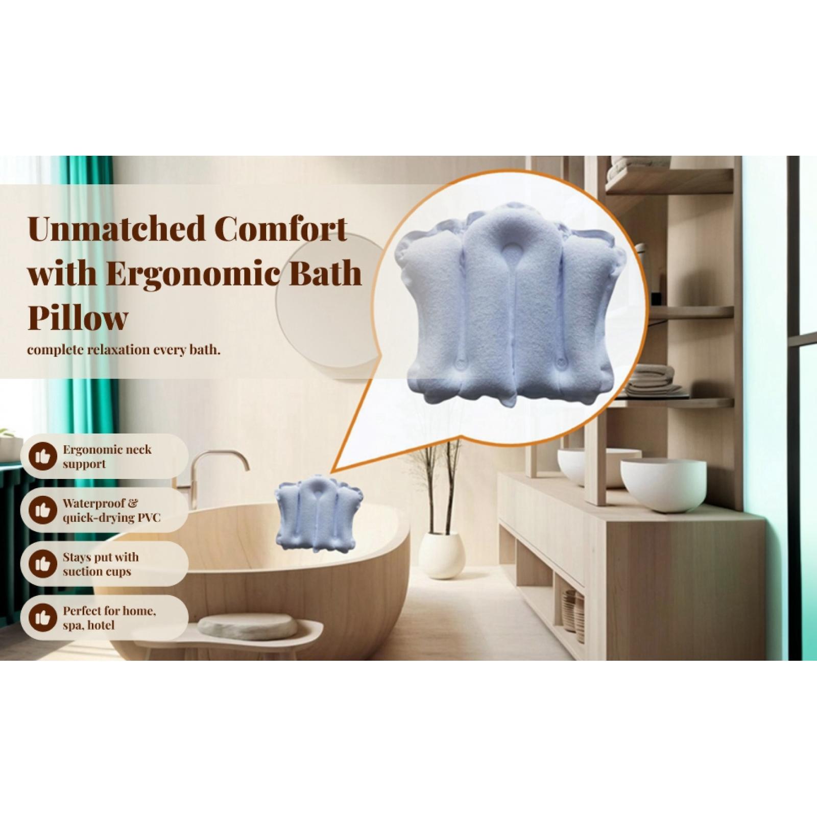 Inflatable Bath Pillow Non Sli - Bathtub Pillow Inflatable recension och pris