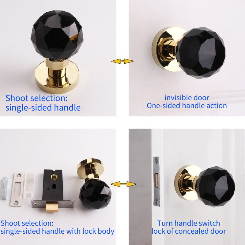 Crystal Glass Spherical Lock B - Home Hardware Bathroom Accessories recension och pris