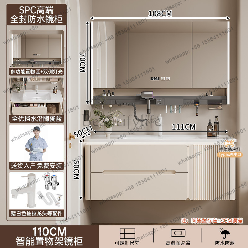 LJYLuxury Modern Bathroom Cabi - Home Bathroom Vanity Combo recension och pris