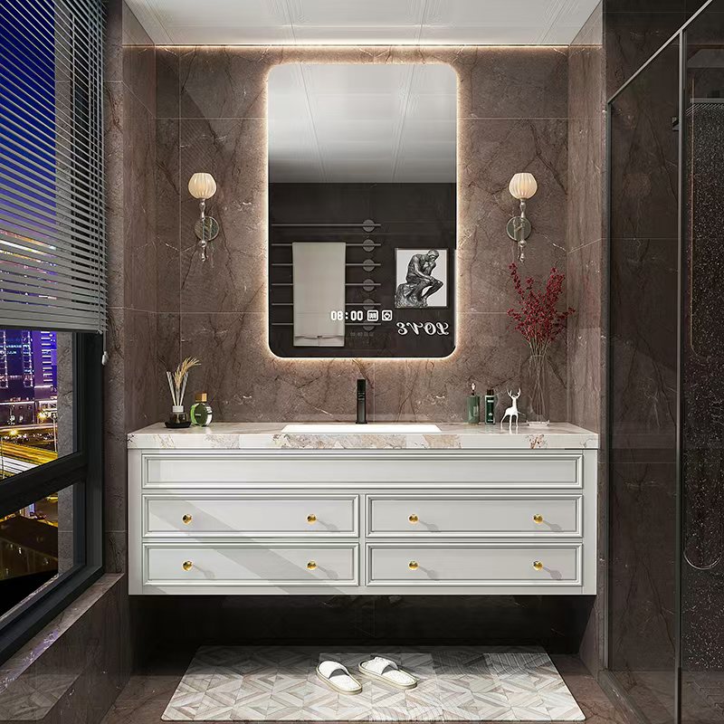 Rustic Retro Bathroom Cabinet  - Home Bathroom Vanity Combo recension och pris