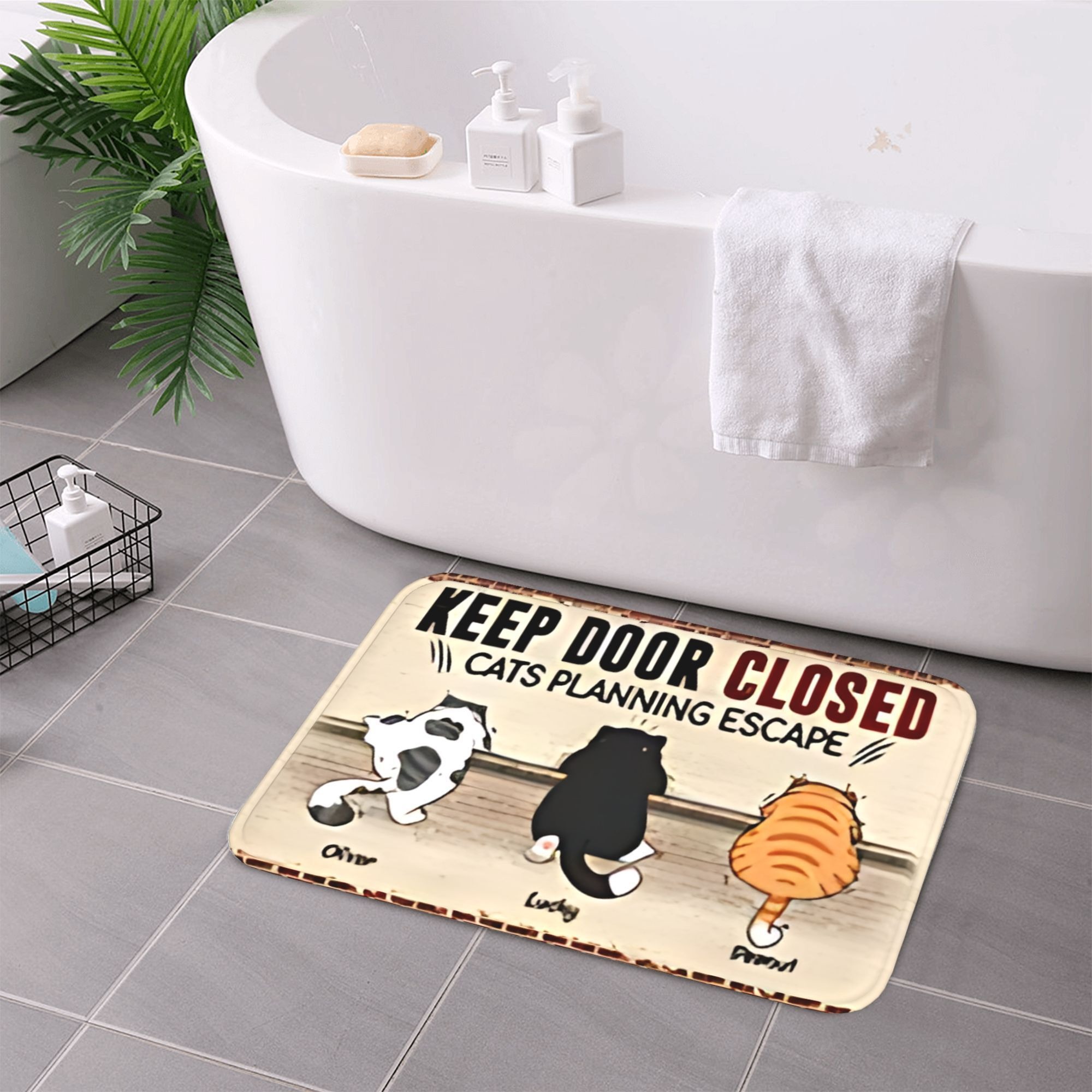 1PC Cat Escape Plan Pattern Ki - Home Bathroom Plan recension och pris